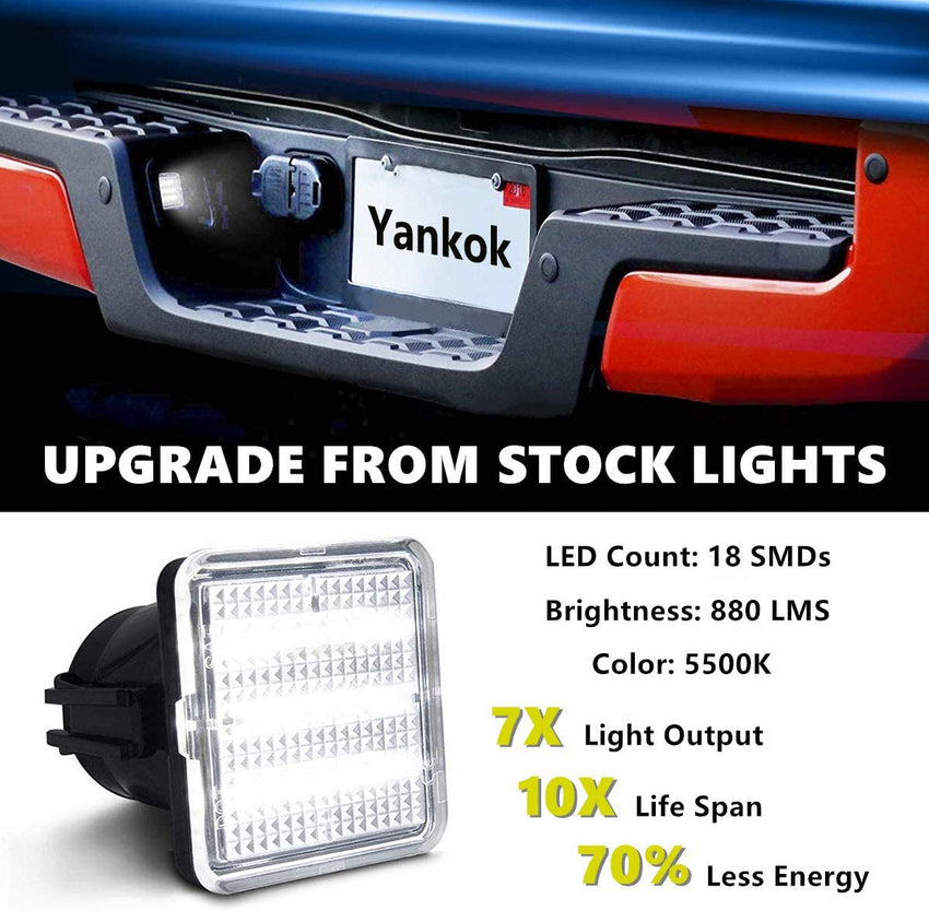 Yankok Toyota LED License Plate Lights | Tundra 2014-2021 Tacoma 2015-2022