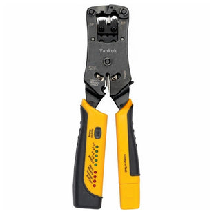 Yankok HT-376 All-in-One RJ45 RJ12 RJ11 Cable Tester Crimper (Strip / Cut / Crimp / Test)