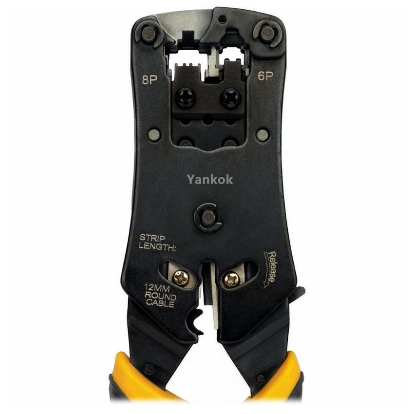 Yankok HT-376 All-in-One RJ45 RJ12 RJ11 Cable Tester Crimper (Strip / Cut / Crimp / Test)